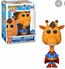 Funko POP! Ad Icons - Toys R Us DC - #104 Geoffrey as Superman (VAULTED) Toys R Us Exclusive + PROTECTOR!